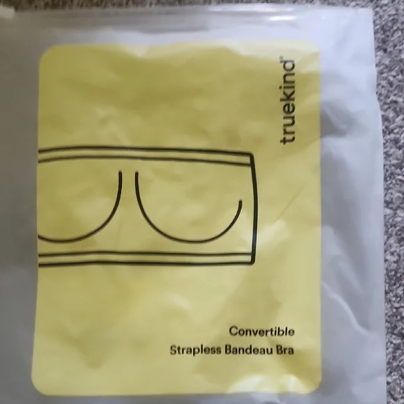 Truekind Shapermint Convertible Strapless Bandeau Bra (Size Medium, Color Chai) - Picture 3 of 3